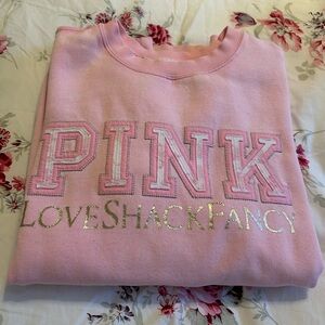 PINK X LOVESHACKFANCY sweatshirt Medium